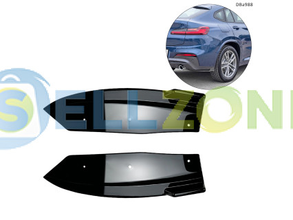 Ρύθμιση πλευρικών ενθέτων για πίσω προφυλακτήρα BMW X4 G02 M Sport 2018-2021 – DBa988